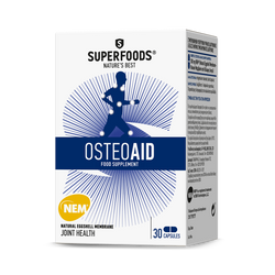 caixa suplemento alimentar superfoods osteoaid articulações 